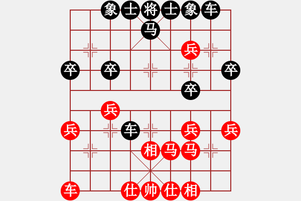 象棋棋譜圖片：2022.8.11.4五分鐘后勝急進(jìn)中兵 - 步數(shù)：30 