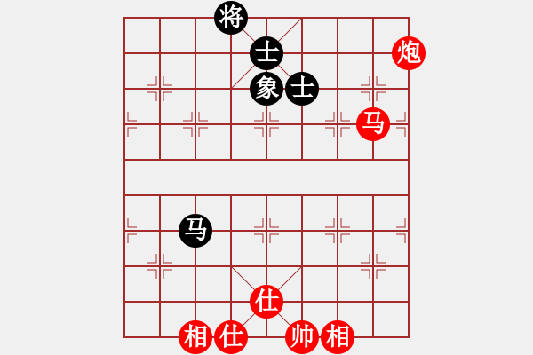 象棋棋譜圖片：棋壇毒龍(3段)-勝-貴卿法師(9段) 中炮過河車左邊馬對(duì)屏風(fēng)馬 - 步數(shù)：110 