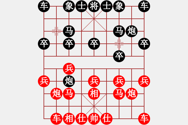 象棋棋譜圖片：水無長勢(8級)-勝-溫州棋謎(2段) - 步數(shù)：10 