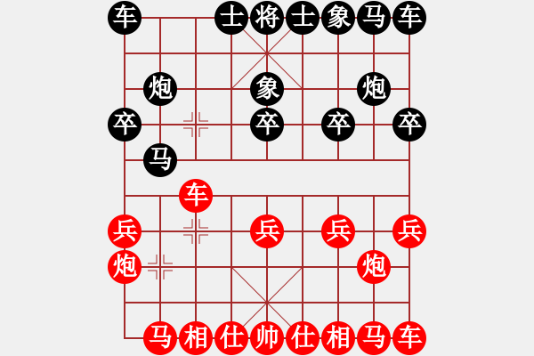 象棋棋譜圖片：4389局 A03-邊炮局-旋風(fēng)引擎24層 紅先和 旋風(fēng)九專雙核 - 步數(shù)：10 