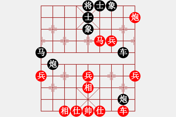 象棋棋譜圖片：風清云逸(月將)-和-豫東棋人(9段)五七炮互進三兵對屏風馬邊卒右馬外盤河 紅左橫車對黑飛右象 - 步數(shù)：50 