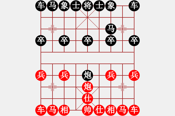 象棋棋譜圖片：弈客帝國＊大公無私[紅] -VS- 熱血☆多情刀客無情刀[黑] - 步數(shù)：10 