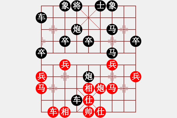 象棋棋譜圖片：ｌｉｎ[370913262] -VS- 橫才俊儒[292832991] - 步數(shù)：30 