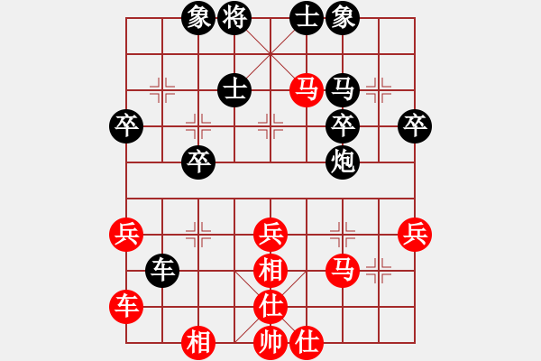 象棋棋譜圖片：酷霸棋俠(3段)-和-汕頭魔王(6段) - 步數(shù)：40 