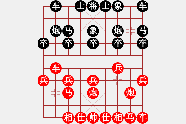 象棋棋譜圖片：進兵對卒底炮 zzbdwma 正大光明 - 步數：10 