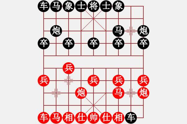 象棋棋谱图片：第8轮5台 山西组牛志峰先胜山西组芦正岗 - 步数：10 