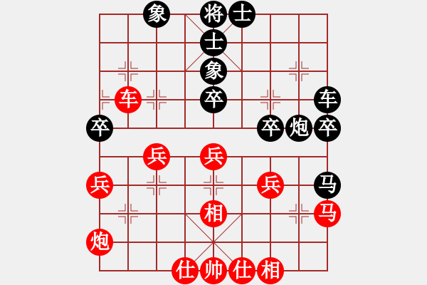 象棋棋譜圖片：峨眉象棋(3段)-和-古巴雪茄(9段) - 步數(shù)：40 