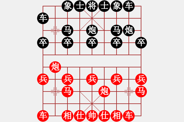 象棋棋譜圖片：月江南[654127040] -VS- 橫才俊儒[292832991] - 步數(shù)：10 