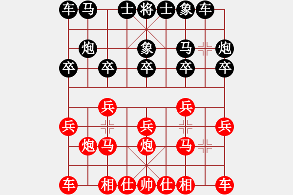 象棋棋譜圖片：B25先5 中炮兩頭蛇對左三步虎黑飛右象-解拆 - 步數(shù)：9 