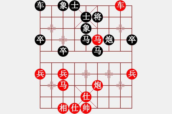 象棋棋譜圖片：橫才俊儒[紅] -VS- 西米露[黑] - 步數(shù)：40 