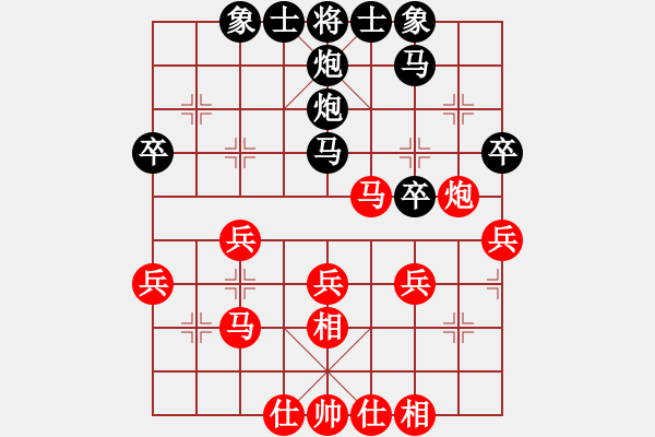 象棋棋譜圖片：內(nèi)蒙古自治區(qū)體育總會 賈祥 負(fù) 寧夏回族自治區(qū)體育局 張志華 - 步數(shù)：40 