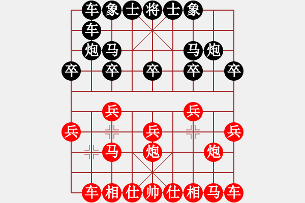 象棋棋譜圖片：象棋愛好者 VS 初級棋士 - 步數(shù)：10 