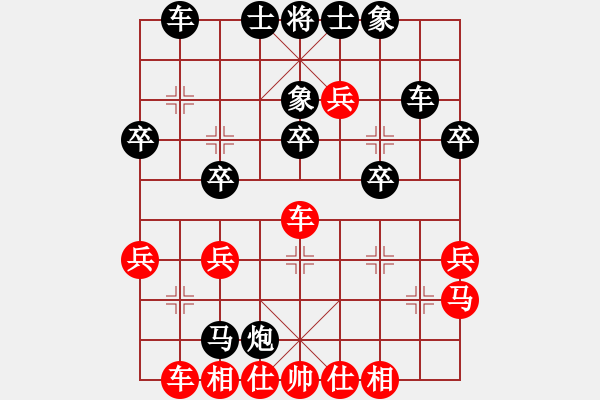 象棋棋譜圖片：三將就餐好(6段)-負(fù)-老伙夫(5段) - 步數(shù)：40 