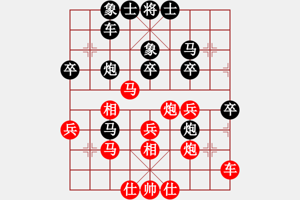 象棋棋譜圖片：2006年第三屆梁山賽第九輪：騰訊中原雪(5r)-勝-衡陽打虎將(5r) - 步數(shù)：40 