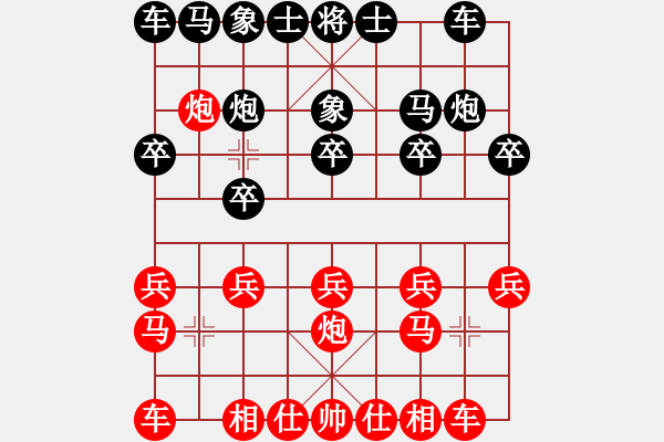 象棋棋譜圖片：象棋愛好者 VS 初級棋士 - 步數(shù)：10 