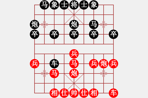 象棋棋譜圖片：輕舞飛揚(yáng)親(7段)-勝-肥豬豬(4段) - 步數(shù)：20 