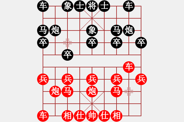 象棋棋譜圖片：李孟儒 先和 詹敏珠 - 步數(shù)：10 