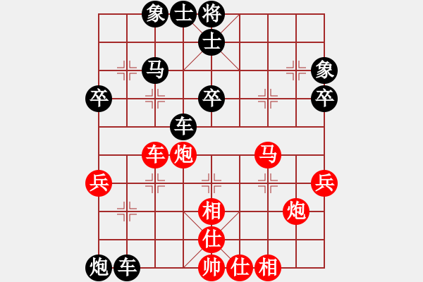 象棋棋譜圖片：童話(9級(jí))-負(fù)-武大胡一刀(1段) - 步數(shù)：56 