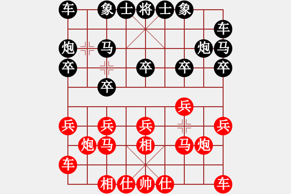 象棋棋譜圖片：cuiwu(2段)-負-容州棋手(1段) - 步數：10 