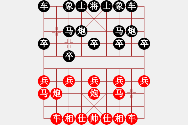 象棋棋譜圖片：兩頭蛇[406039482] -VS- 我心依舊[1216253286] - 步數(shù)：10 