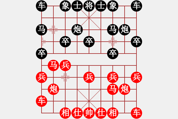 象棋棋譜圖片：上善若水[2419134897] -VS- 棋迷☆芳棋[893812128] - 步數：10 