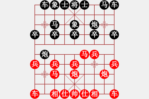 象棋棋譜圖片：進(jìn)兵對卒底炮 nzbdwmsunc 勝 我就是要贏 - 步數(shù)：10 