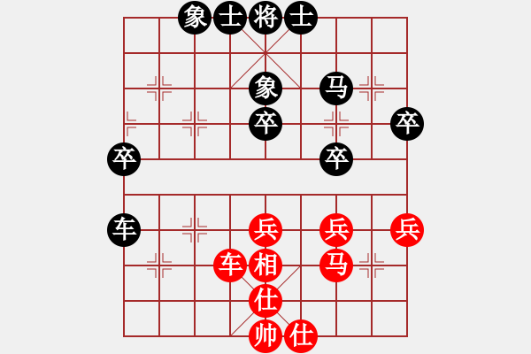 象棋棋譜圖片：ok3125紅負(fù)葬心【過宮炮對(duì)進(jìn)左馬】 - 步數(shù)：40 