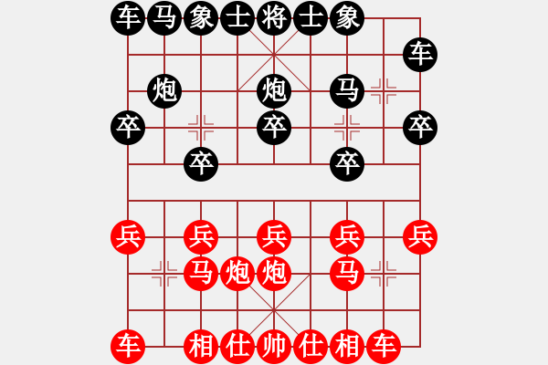 象棋棋譜圖片：頭疼醫(yī)腳(8星)-負-小魚刀(4星) - 步數(shù)：10 