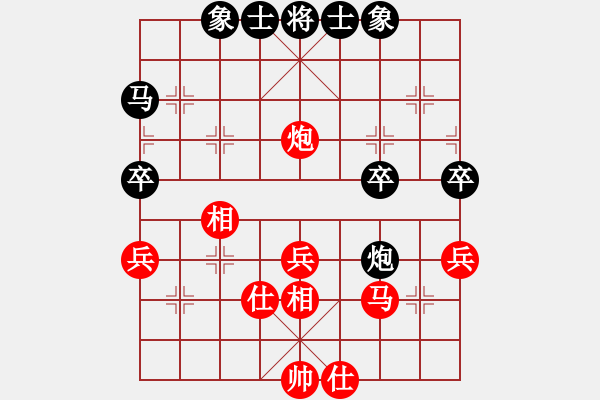 象棋棋譜圖片：頭疼醫(yī)腳(8星)-負-小魚刀(4星) - 步數(shù)：40 