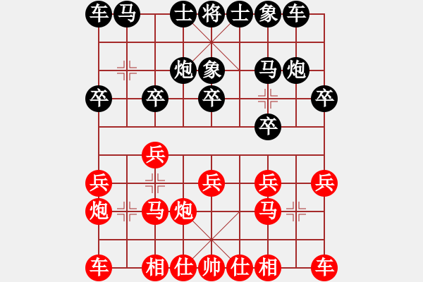 象棋棋谱图片：尚培峰 先和 王廓 - 步数：10 