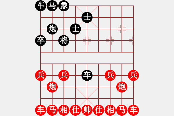 象棋棋譜圖片：--------------------車炮相對車雙士------------------- - 步數(shù)：10 