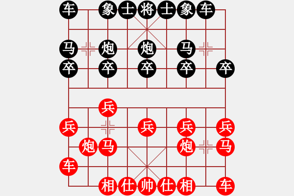 象棋棋谱图片：MOULLI     先负 GOLLMA     - 步数：10 