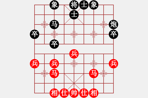 象棋棋譜圖片：鐮刀幫女將(北斗)-和-jiaweih(北斗) - 步數(shù)：40 