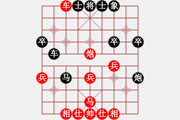 象棋棋譜圖片：可就可就(3段)-和-再戰(zhàn)江湖(2段) - 步數(shù)：40 