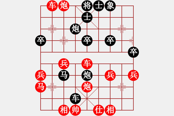 象棋棋譜圖片：列炮對(duì)付紅車八進(jìn)八變例：wushixu_123[紅] -VS- 舌戰(zhàn)群儒7211[黑] - 步數(shù)：40 