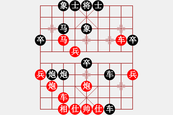 象棋棋譜圖片：中炮對(duì)屏風(fēng)馬飛象（業(yè)五升業(yè)六評(píng)測(cè)對(duì)局）我先勝 - 步數(shù)：40 