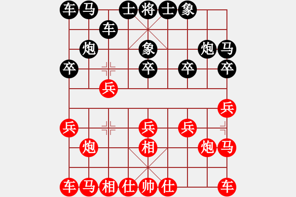 象棋棋谱图片：第三轮重庆张勇先和贵州康弘 - 步数：10 