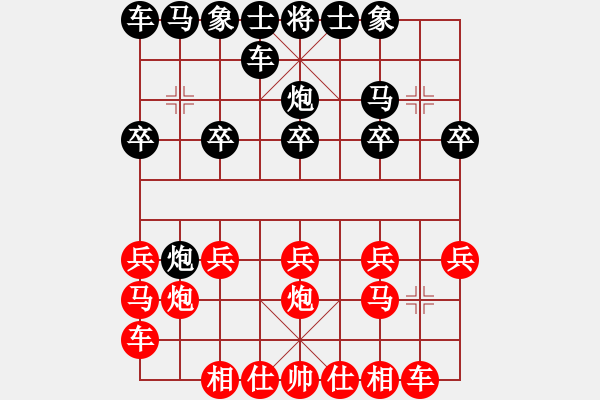 象棋棋譜圖片：童話[1437079161] -VS- 橫才俊儒[292832991] - 步數(shù)：10 