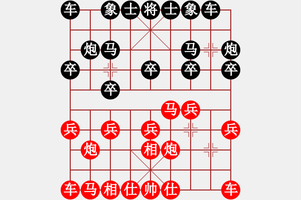 象棋棋谱图片：高渐飞(5段)-胜-烈炎狂飚(8级) - 步数：10 
