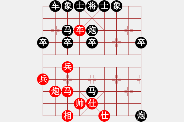 象棋棋譜圖片：中華臺(tái)北 許明龍 負(fù) 北京 才溢 - 步數(shù)：40 