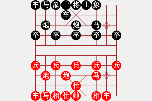 象棋棋譜圖片：后手-中炮對(duì)過(guò)宮炮 - 步數(shù)：8 