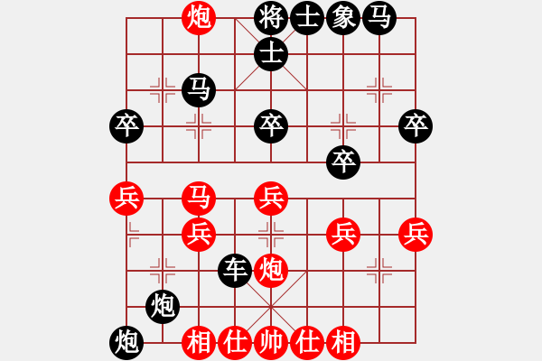 象棋棋譜圖片：五七炮對(duì)屏風(fēng)馬：后勝北方的狼 - 步數(shù)：30 