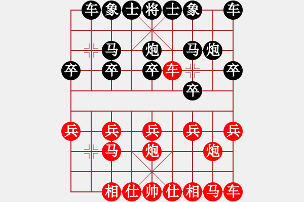 象棋棋譜圖片：橫才俊儒[紅] -VS- 西門飄雪[黑] - 步數：10 