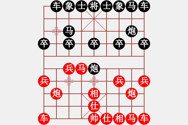 象棋棋譜圖片：清清[125252602] -VS- 橫才俊儒[292832991] - 步數(shù)：10 