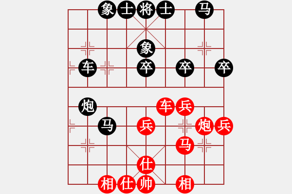 象棋棋譜圖片：風(fēng)雨樓書(無極)-和-青城月影(北斗) - 步數(shù)：40 