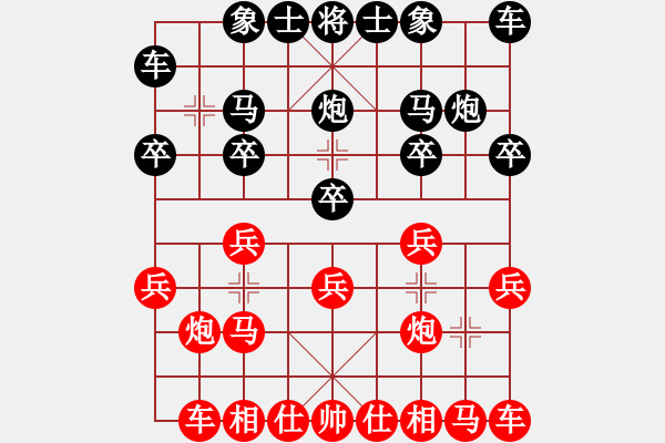 象棋棋譜圖片：wxy262[紅] -VS-行者必達(dá) [黑] - 步數(shù)：10 