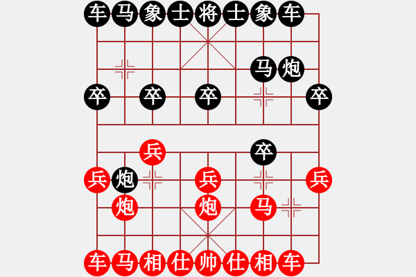 象棋棋谱图片：祁彩霞(7段)-和-森林(7段) - 步数：10 