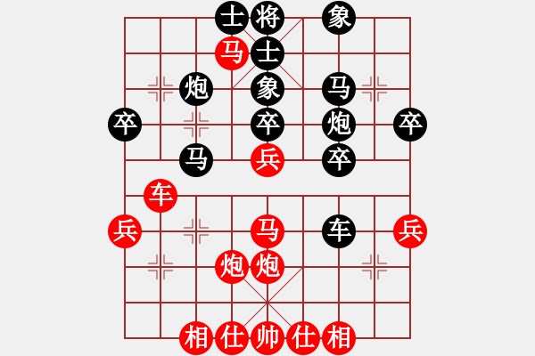 象棋棋譜圖片：風(fēng)云一刀(4段)-負(fù)-三將就餐好(6段) - 步數(shù)：40 