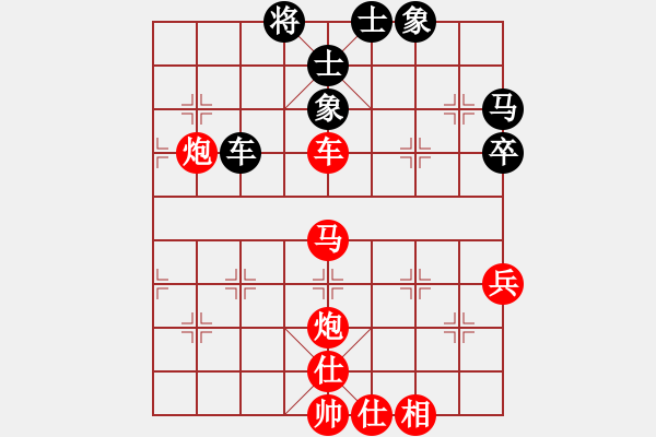 象棋棋譜圖片：四夏灑夕陽(yáng)(月將)-勝-寧波阿國(guó)(月將)五七炮對(duì)屏風(fēng)馬進(jìn)７卒 紅左直車(chē)對(duì)黑右直車(chē)左炮過(guò)河 - 步數(shù)：71 