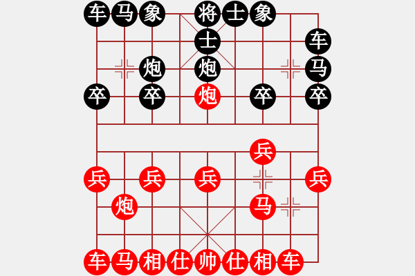 象棋棋譜圖片：2022.10.11.1JJ五分鐘先勝順炮 - 步數(shù)：10 